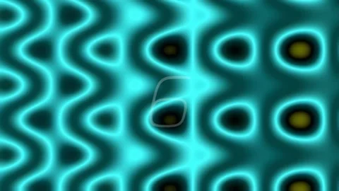 Hypnotic flowing abstract tech pattern with neon blue circles background loop Stock Footage 342206062