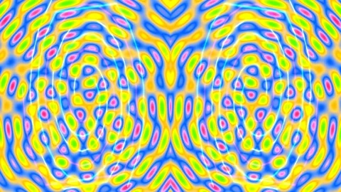 Hypnotic fluid abstract background of colorful psychedelic waves and neon p.. Stock Footage 339778993