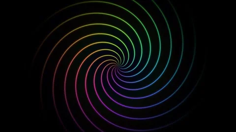 Hypnotic fluid ink spiral background with seamless loop Stock Footage 341540257