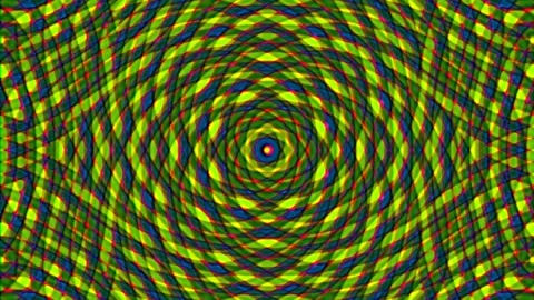 Hypnotic fractal digital art pattern background loop seamless abstract design Stock Footage 339778945