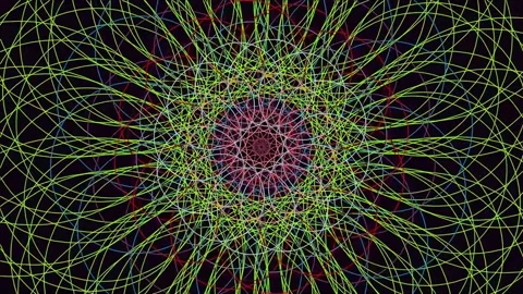 Hypnotic fractal geometry abstract cosmic network pattern visualization bac.. Stock Footage 337162736