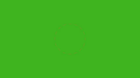 Hypnotic geometric animation with pulsing red and green circular patterns on Gre Stock Footage 317167152