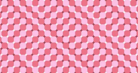 Hypnotic geometric background with optical illusion effect. Pixel art style Stock Illustration