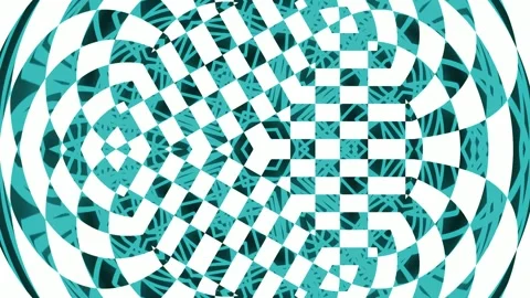 Hypnotic geometric background pattern: Abstract optical black and white tes.. Stock Footage 339788755