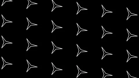 Hypnotic geometric propeller pattern optical illusion abstract loop backgroun Vidéo 335036211