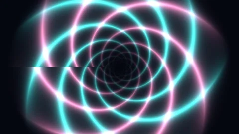 Hypnotic geometric spiral grid background creates a moving Stock Footage 341601029