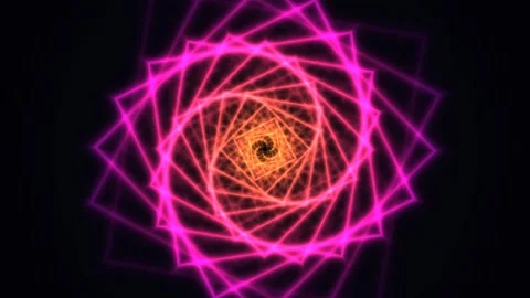 Hypnotic geometric spiral grid background in a smooth Stock Footage 341601539