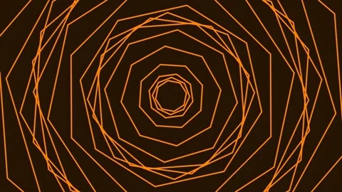 Hypnotic Geometric Vortex Spiral Pattern Background in Neon Pink Hues Stock Footage 340378958