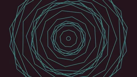 Hypnotic glowing energy rings creating abstract cosmic geometric light wave.. Stock Footage 340378088