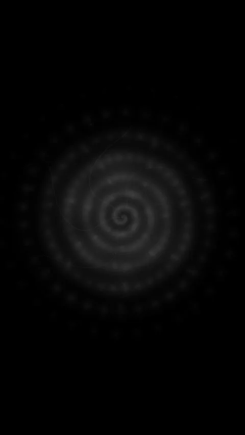 Hypnotic glowing spiral vortex tunnel effect for futuristic motion background 스톡 동영상 345487878