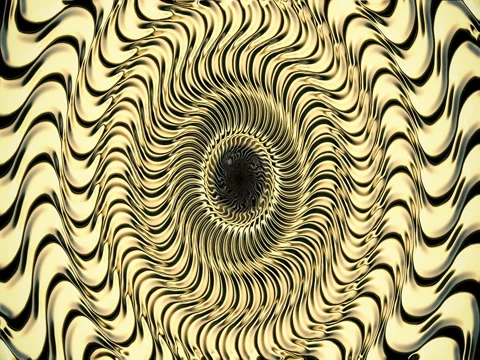 Hypnotic Gold Waves Stock Footage 73578199