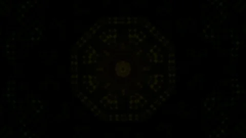 Hypnotic graphics concept. Abstract animation of sequence graphics ornaments Stock Footage 121936178