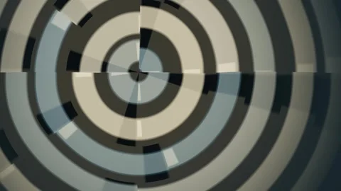 Hypnotic Gray Circle Expansion Animation Stock Footage 325768832