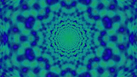 Hypnotic green and blue abstract digital vortex pattern loop background Stock Footage 335604278
