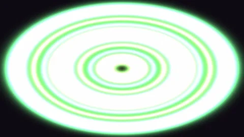 Hypnotic Green and White Light Pattern Stock Footage 324884747