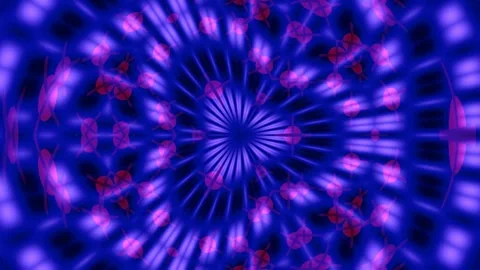 Hypnotic green blue fractal pattern background for dynamic psychedelic abst.. Stock Footage 339796578