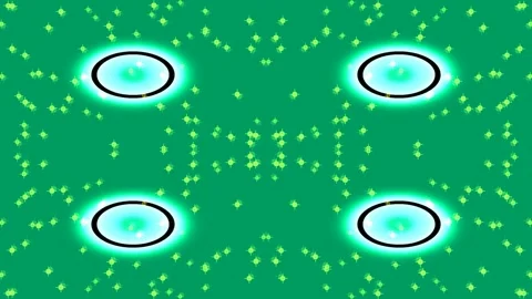 Hypnotic Green Glow Circle Looper Abstract Background Loop Seamless Visualize Stock Footage 336162665