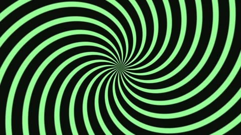 Hypnotic Green Spiral Motion Background Loop Stock Footage 331649863