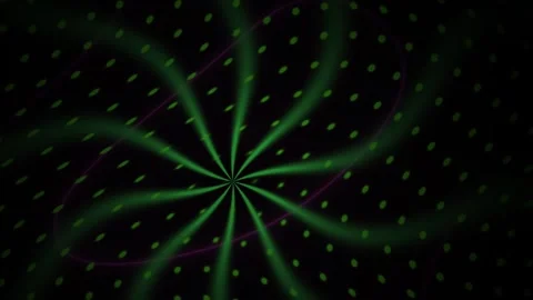 Hypnotic Green Spiral Motion Background with Pulsing Light Effects. Stock Footage 341807632