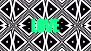 Hypnotic Kaleidoscope Love. Psychedelic Valentines Day. Heart Morphing In Word Stock Footage