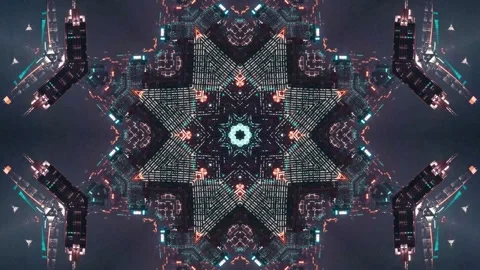 Hypnotic Kaleidoscope Pull Color Design Stock Footage 325154980