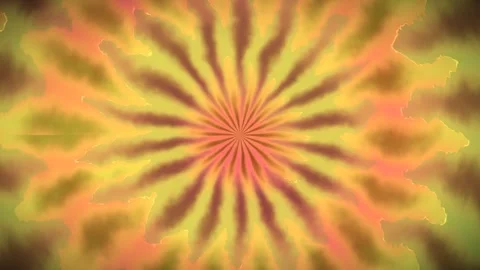 Hypnotic kaleidoscopic pattern of vibrant colors radiates outward Stock-Footage 325248992