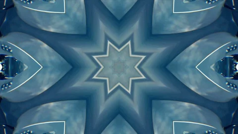Hypnotic Kaleidoscopic video Stock Footage 87678888