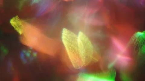 Hypnotic light leaks for your projects, neon nostalgic dreamy iridescent Stock Footage 121289634