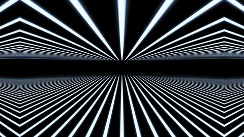 Hypnotic lines abstract vj loop Stock Footage 122547813