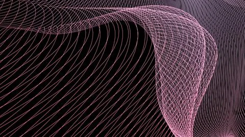 Hypnotic lines of rays into space. Stock Illustration