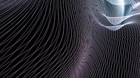 Hypnotic lines of rays into space. Stock Illustration