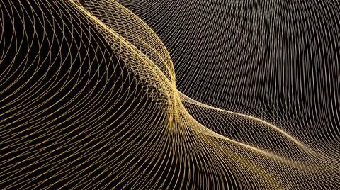 Hypnotic lines of rays into space. Stock Illustration