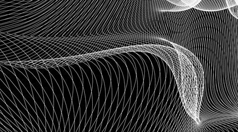 Hypnotic lines of rays into space. Stock Illustration