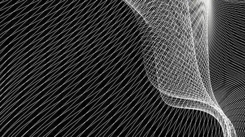 Hypnotic lines of rays into space. Stock Illustration