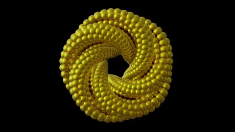 Hypnotic looping animation. 3d endless animation. Cyclic seamless motion design. Stock Footage 160457541
