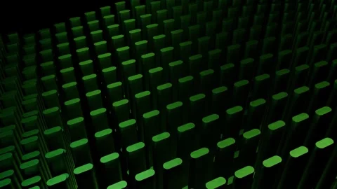 Hypnotic Looping Green Rounded Rectangle Geometric Animation Background Mot.. Stockbeeldmateriaal 331119146
