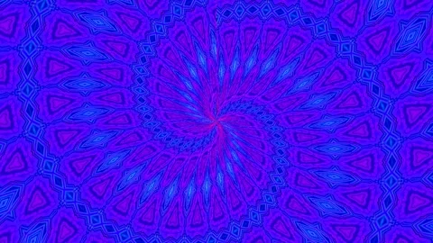 Hypnotic Mandala Contour Motion Graphic Complex Color Spiral Patterns Stock Footage 323342282