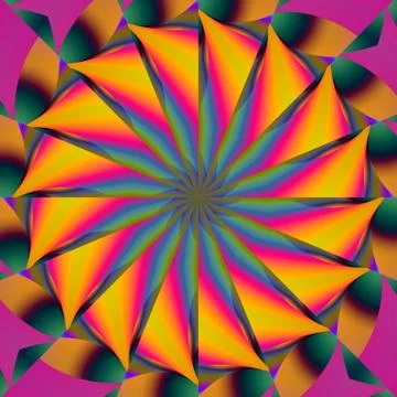 Hypnotic mandala Stock Illustration