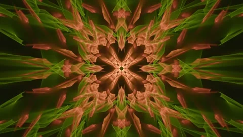 Hypnotic mandala patterns, enigmatic intricate flowing geometric fractal Video stock 250626250
