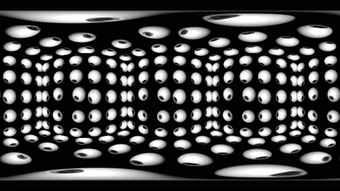 Hypnotic Mechanic Eyes Watching In Virtual Room Stock Footage 146298736