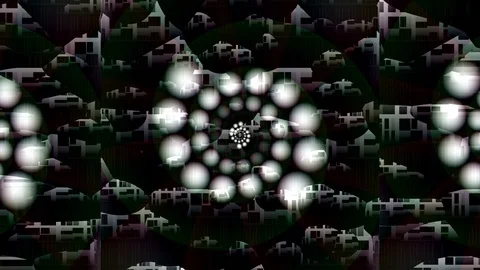 Hypnotic Mirrors Stock Footage 106656277