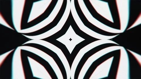 Hypnotic monochromatic optical art animation. Video stock 280617802
