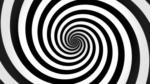 Hypnotic Monochrome Spiral Distortion Background  The Stock Footage 341599432