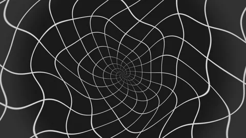 Hypnotic monochrome spiral distortion background for creative use 動画素材 342711265