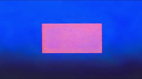 Hypnotic motion of abstract pink square on deep blue Stock Footage 315504921