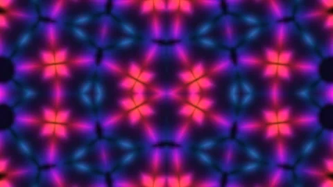 Hypnotic Motion Background of Vibrant Pink and Purple Kaleidoscope Displayi.. Stock Footage 334244919