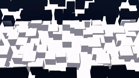 Hypnotic motion cubes. Stock-Footage 73540644