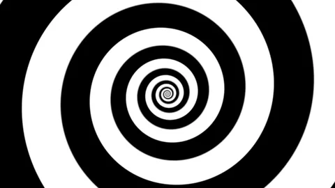 Hypnotic movement in black and white 動画素材 76019634