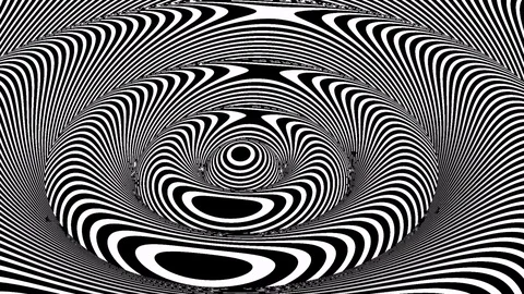 Hypnotic movement circles. Pattern. Stockbeeldmateriaal 73540601