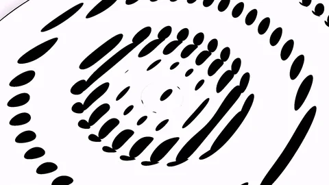 Hypnotic movement circles. Pattern. Stock-Footage 73540611